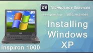 Installing Windows XP on a Dell Inspiron 1000