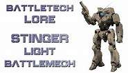 Battletech Lore - Stinger Light Battlemech