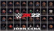 WWE 2K22 Next Gen || John Cena 16 Attires || Community Creations