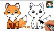 How to Draw a Cute Fox Easy 🦊New