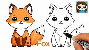 How to Draw a Cute Fox Easy 🦊New