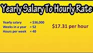 How To Calculate Hourly Pay Rate From Salary - Formula For Salary To Hourly Pay Rate