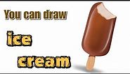 How to draw an ice-cream realistic with IbisPaint X step by step|digital painting tutorial