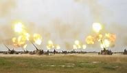 Chinese Army in Night Anti-aircraft Drills in East China