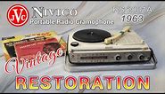 JVC Nivico RS2100A | Very Rare Portable Radio Phonograph | 1963 | Classic sleek Japanese | 4K |