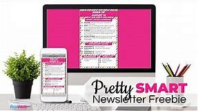 Editable Digital Class Newsletter Freebie (Smart-Style)