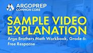 6th Grade Math Workbook: Sample Video Explanation 2
