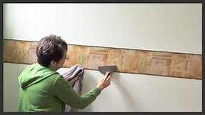 How to install prepasted wallpaper border