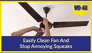 How To Clean A Fan And Stop Squeaks? | WD-40 | Chalees On, Problem Gone!