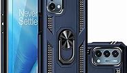 SKTGSLAMY for OnePlus Nord N200 5G Case,with Screen Protector,[Military Grade] 16ft. Drop Tested Cover with Magnetic Kickstand Car Mount Protective Case for OnePlus Nord N200 5G, Blue