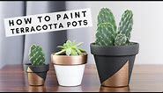 How to Paint Terracotta Clay Pots Using Acrylic Paint or Spray Paint