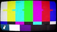 Retro TV colour bars Glitch Effect overlay | 4K
