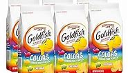 Goldfish Colors Cheddar Cheese Crackers, Baked Snack Crackers, 6.6 oz Bag (Pack of 6)