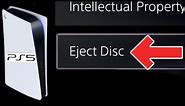 PS5 How to EJECT Disc!