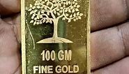 100g 24 karat Gold 99.50 biscuit🔥🔥|gold fine bar 100gm|@goldjewelleryhub