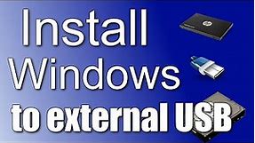 How to Install Windows 10 or 11 on an External USB Drive / Step by Step