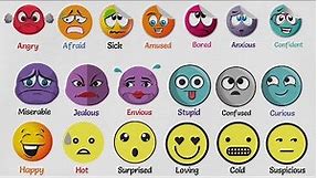 List of Emotions and Feelings | Feeling Words and Emotion Vocabulary Words