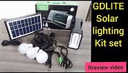 GDLITE Solar Lighting Kit Set Complete Review Video ll How To Use GDLITE Set ll Best Mini Solar Set