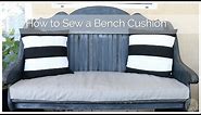 How to Sew a Bench Cushion in 2 hours