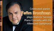Celebrated pianist Yefim Bronfman plays Brahms' Second Piano Concerto with the Allentown Symphony! Experience our season opening as never before on October 14 & 15, alongside works by Louise Farrenc and Jessie Montgomery. Get tickets today. | Allentown Symphony Orchestra