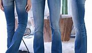 70s Stretch Hip Hugger Street Style Bootcut Jeans