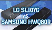 Soundbar Comparison: LG SL10YG vs Samsung HWQ80R