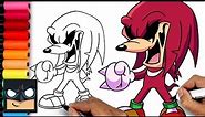 Sonic the Hedgehog | How To Draw Knuckles.EXE