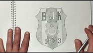 How To Draw Besiktas Logo Easy - Besiktas JK Logo Step By Step By Pencil / Football Club Symbol
