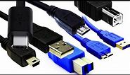 USB Connectors Explained | Type A, B, C, USB Mini, USB Micro | USB Version 2.0, 3.0, 3.1