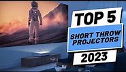 Top 5 BEST Ultra Short Throw Projectors of (2023) | 4K Laser Projectors!