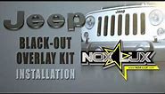 Jeep Blackout Emblem Overlay Kit Install Video