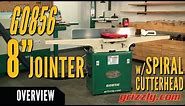 Grizzly 8" x 72" Jointer with Spiral Cutterhead and Mobile Base G0856
