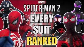 ALL 78 SUITS & STYLES in Marvel's Spider-Man 2 Ranked WORST to BEST