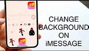 How To Change iMessage Background On iOS 17!