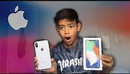 UNBOXING THE IPHONE X!!!! ( Silver )
