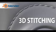 Blender Tutorial - 3d Stitching in Blender