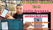 iphone 6/6plus,6s,6splus hello screen bypass// icloud bypass unlock tool// bypass hello new 2024