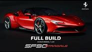 Ferrari SF90 Stradale | Alpha Model | 1/24 | Scale Model Building | ASMR |
