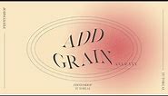 How to add grain in Photoshop | non destroying retro grain tutorial