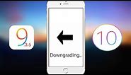 How To Downgrade iOS 10.x To 9.3.5