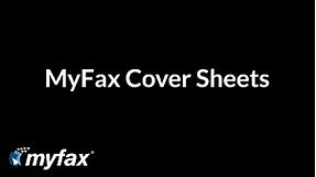 MyFax Cover Page Templates