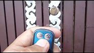 Electronic Lock with Remote Working on Gate live working video demonstration