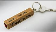 How to make a keychain - DIY wooden keychain