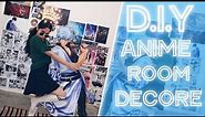 D.I.Y Anime Room Decor | Weeb room decor ideas | Manga wall , figurines , anime CD and more|