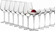 Krosno Glasses Set | 6x Large White Wine Glasses 13.2 oz + 6x Champagne Saucer Coupe Glasses 8.1 oz | Perfect for Home, Restaurants and Parties | Dishwasher Safe