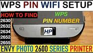 HP Envy Photo 2600 Series Printer WPS Pin, WPS WiFi SetUp.