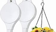 Adjustable Plant Pulley Hanger-2 Pack, Plant Pulley Retractable Hanger, Pully Hook for Hanging Garden Basket Pots, Bird Feeder Pulley Hanger for Hanging Plants Outdoor Heavy Duty