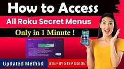 How to Access All Roku Secret Menus [ New Method ]