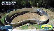 Stealth Semi-In Ground Pool Installation