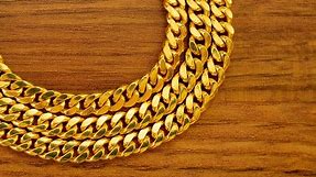 100g Gold Cuban Link Chain - 6mm - 22 inch - 24K Jewelry Review